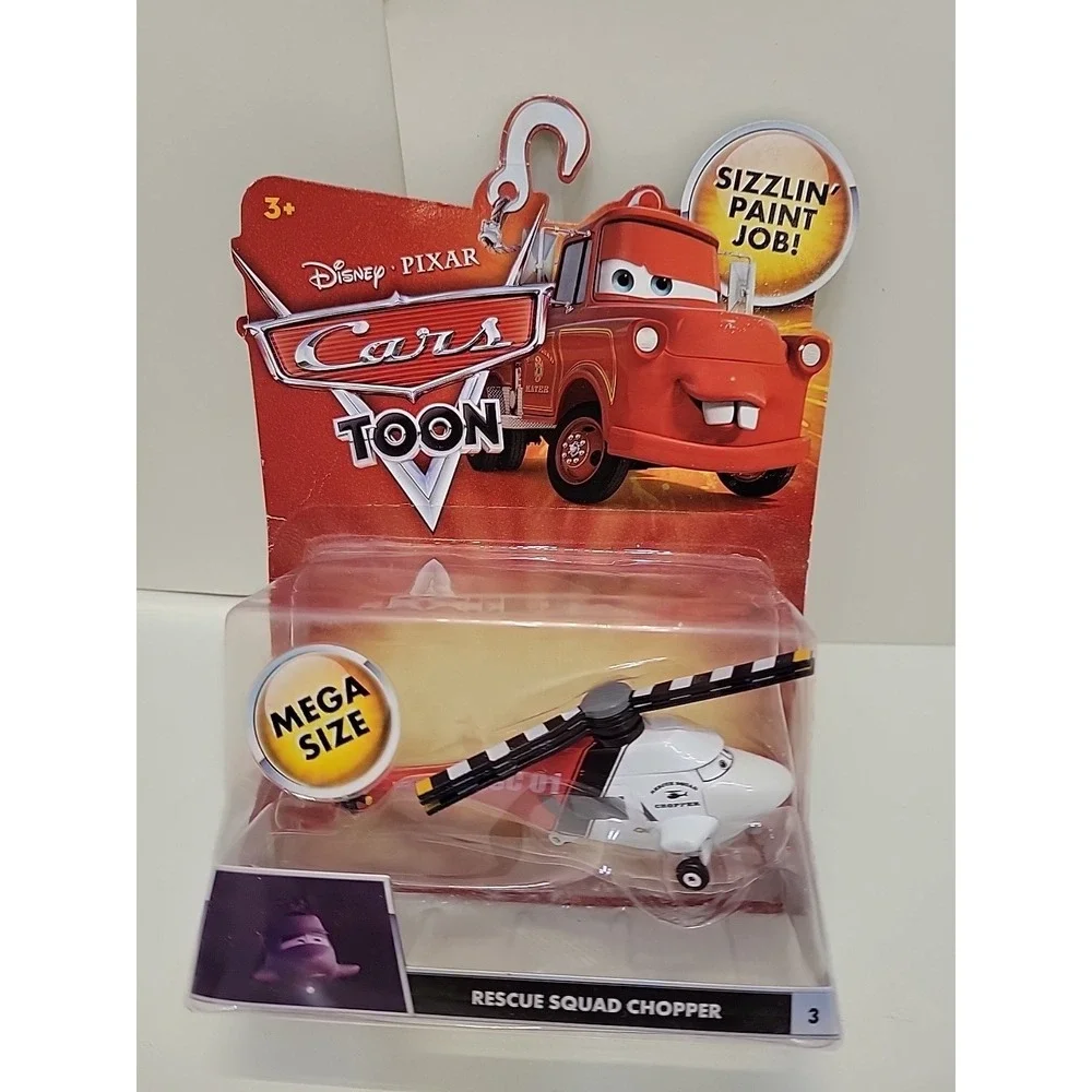 DISNEY PIXAR CARS TOON RESCUE SQUAD CHOPPER #3 NEW